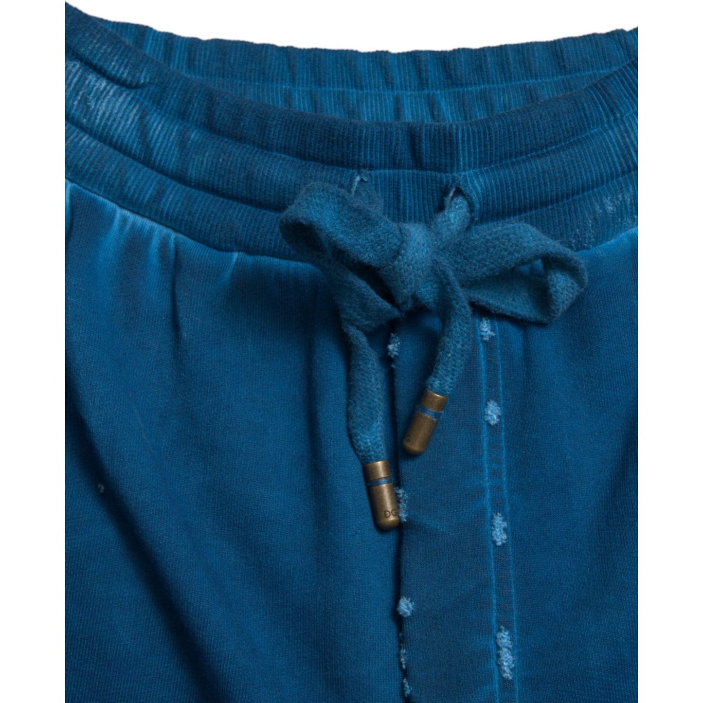 Dolce & Gabbana Elevated Cotton Jogger Sweatpants Dolce & Gabbana Midnight Blue