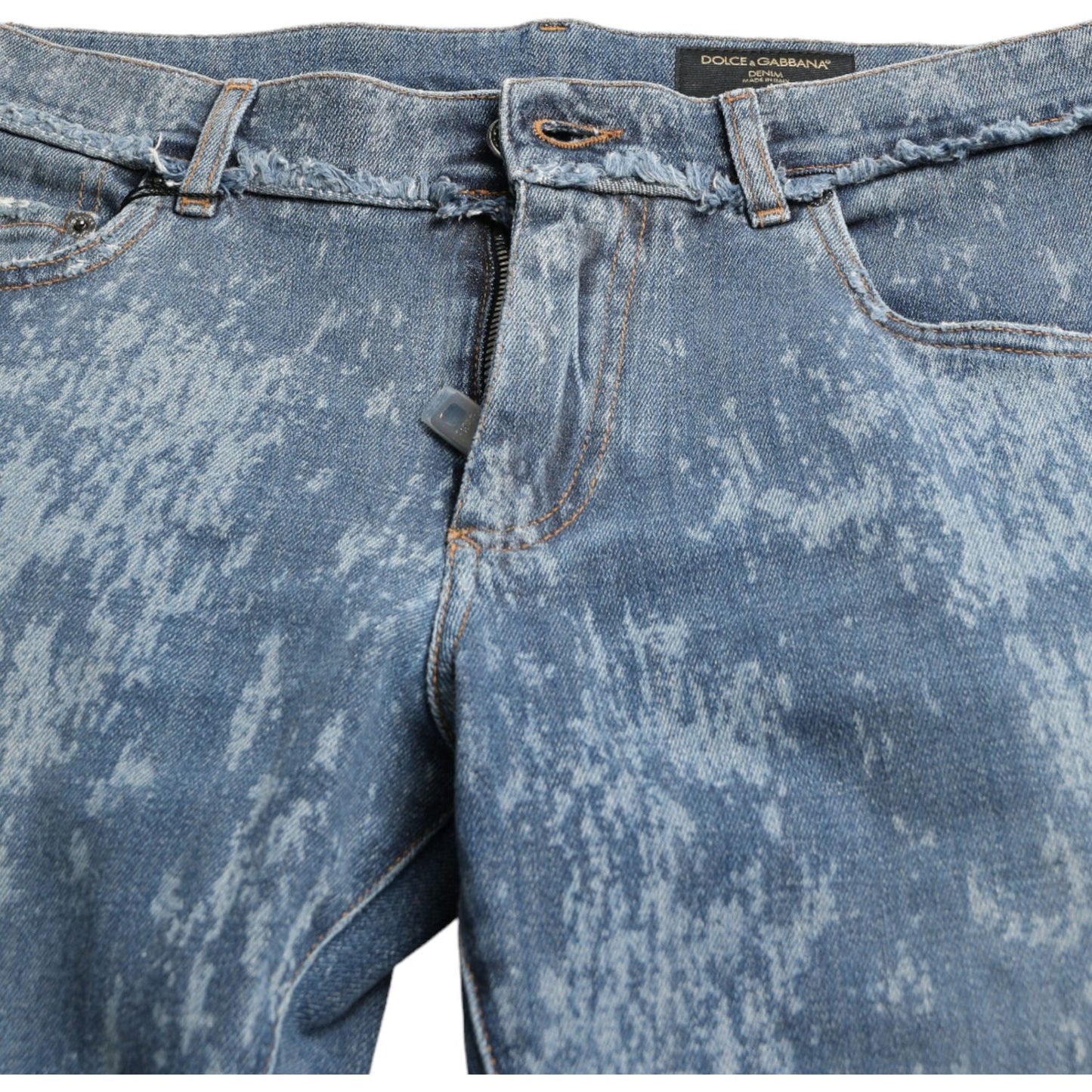 Dolce & Gabbana Chic Blue Skinny Stretch Denim Jeans Dolce & Gabbana Slate Gray