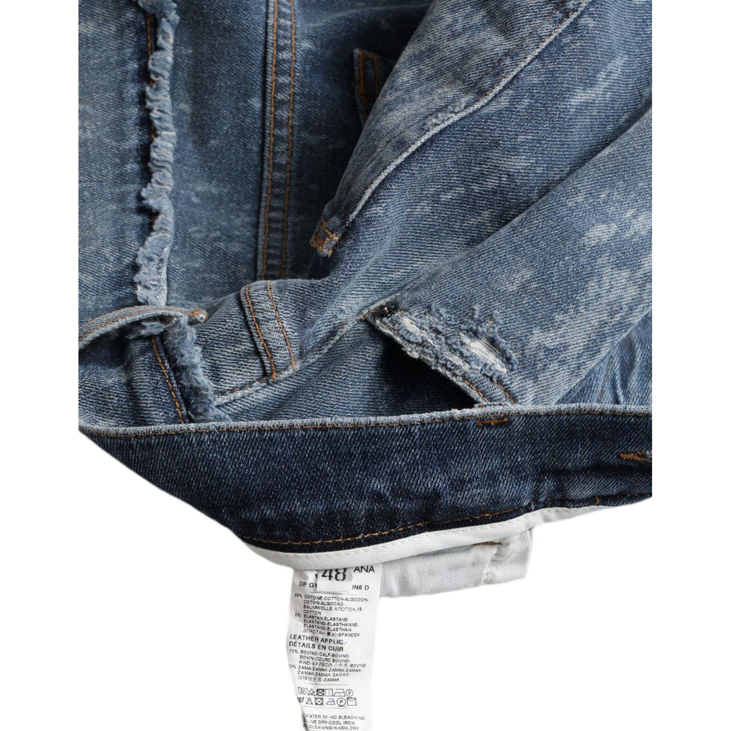 Dolce & Gabbana Chic Blue Skinny Stretch Denim Jeans Dolce & Gabbana Dim Gray