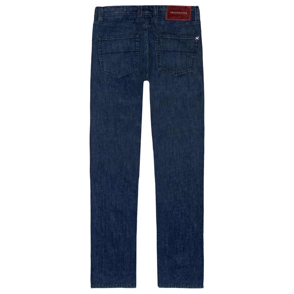 Tramarossa Elegant Stretch Cotton Men's Jeans Tramarossa Dark Slate Gray