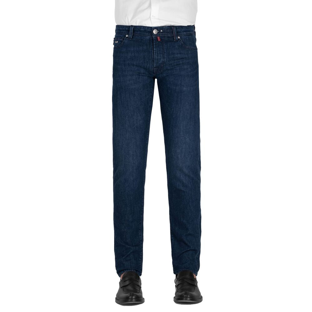 Tramarossa Elegant Stretch Cotton Men's Jeans Tramarossa Dark Slate Gray