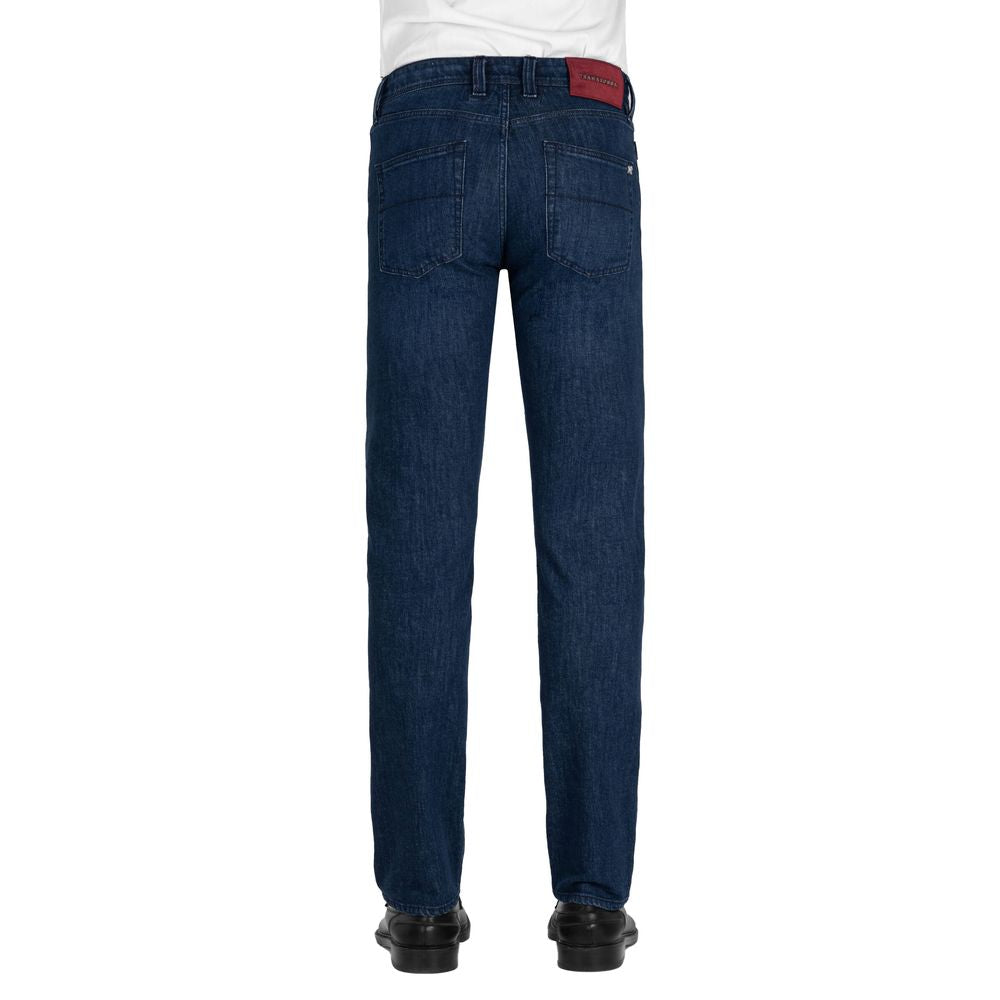 Tramarossa Elegant Stretch Cotton Men's Jeans Tramarossa Dark Slate Gray