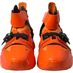 Dolce & Gabbana Orange Multi Panel Chunky High Top Sneakers Shoes MV5554-40
