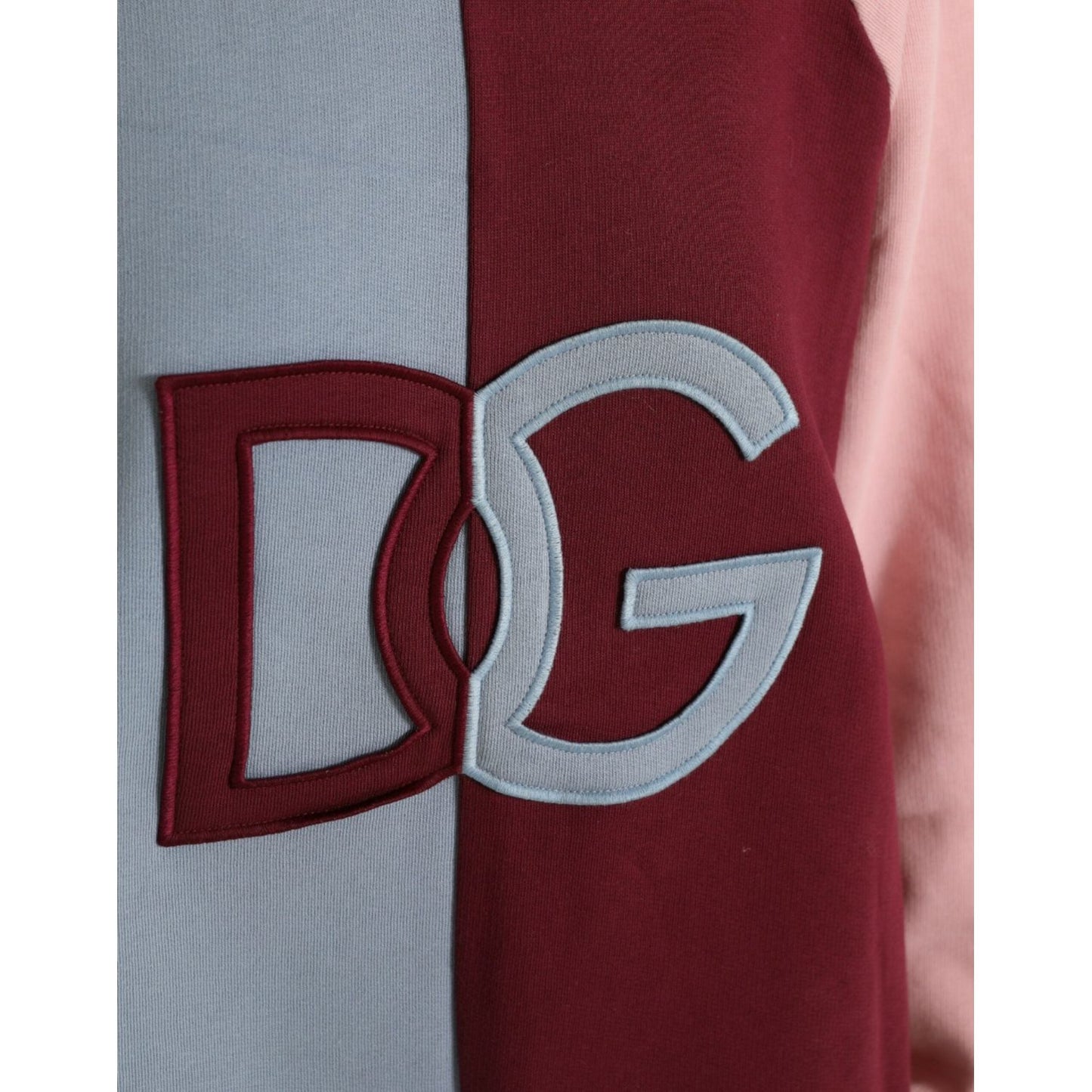 Dolce & Gabbana Multicolor Cotton Crew Neck Sweater Dolce & Gabbana Saddle Brown