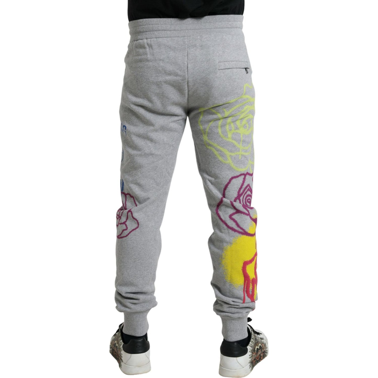 Dolce & Gabbana Chic Grey Skinny Cotton Joggers Dolce & Gabbana Light Slate Gray