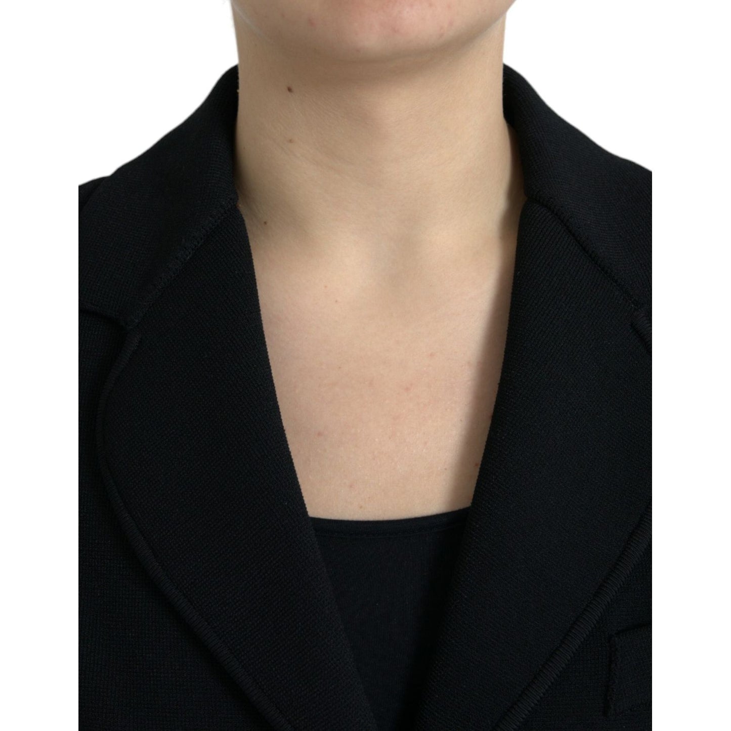 Dolce & Gabbana Elegant Black Designer Blazer for Women Dolce & Gabbana Black