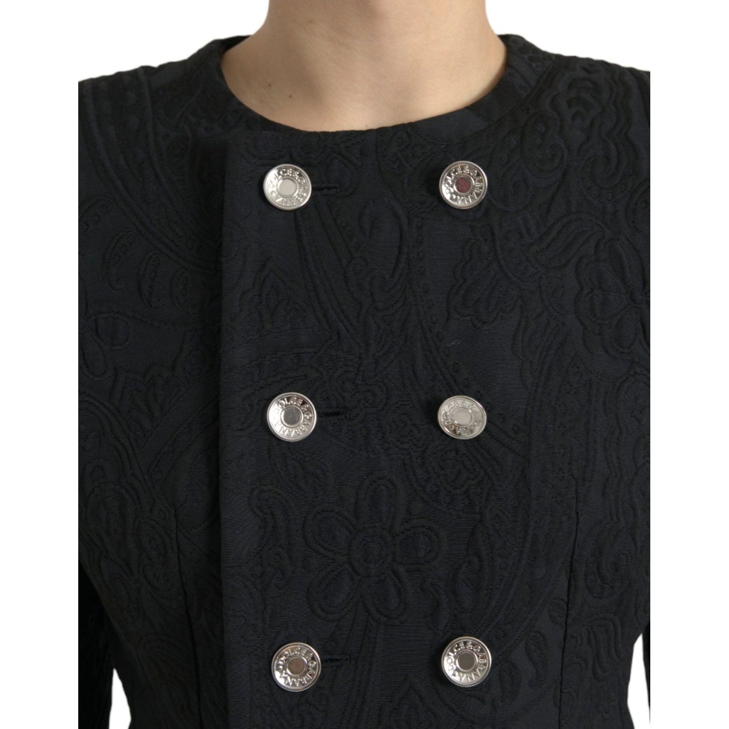 Dolce & Gabbana Elegant Double Breasted Blazer Jacket Dolce & Gabbana Black