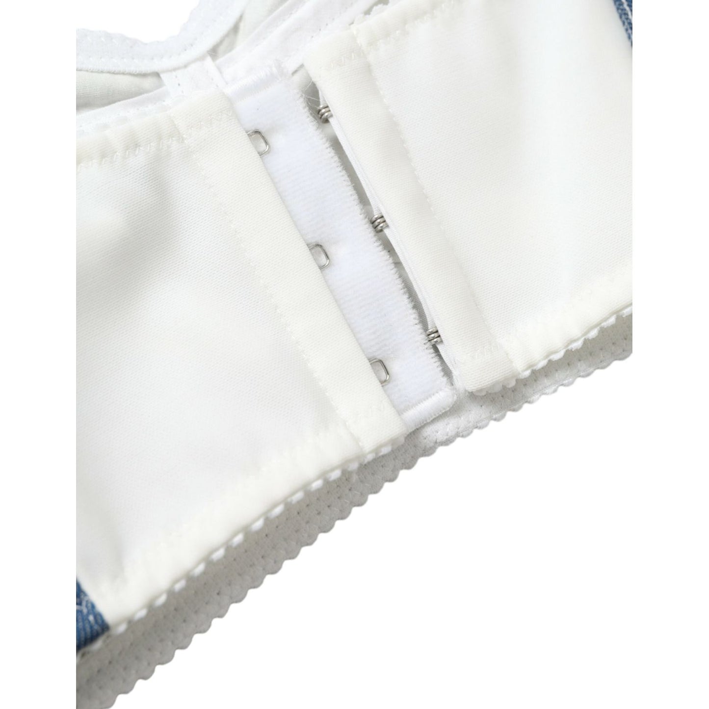 Dolce & Gabbana Elegant Blue Bustier Crop Top Dolce & Gabbana Lavender