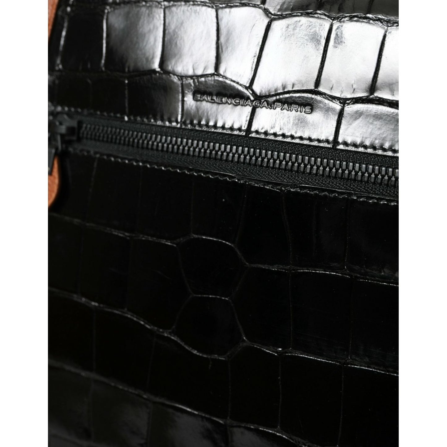Balenciaga Elegant Crocodile Leather Crossbody Bag Balenciaga Light Gray