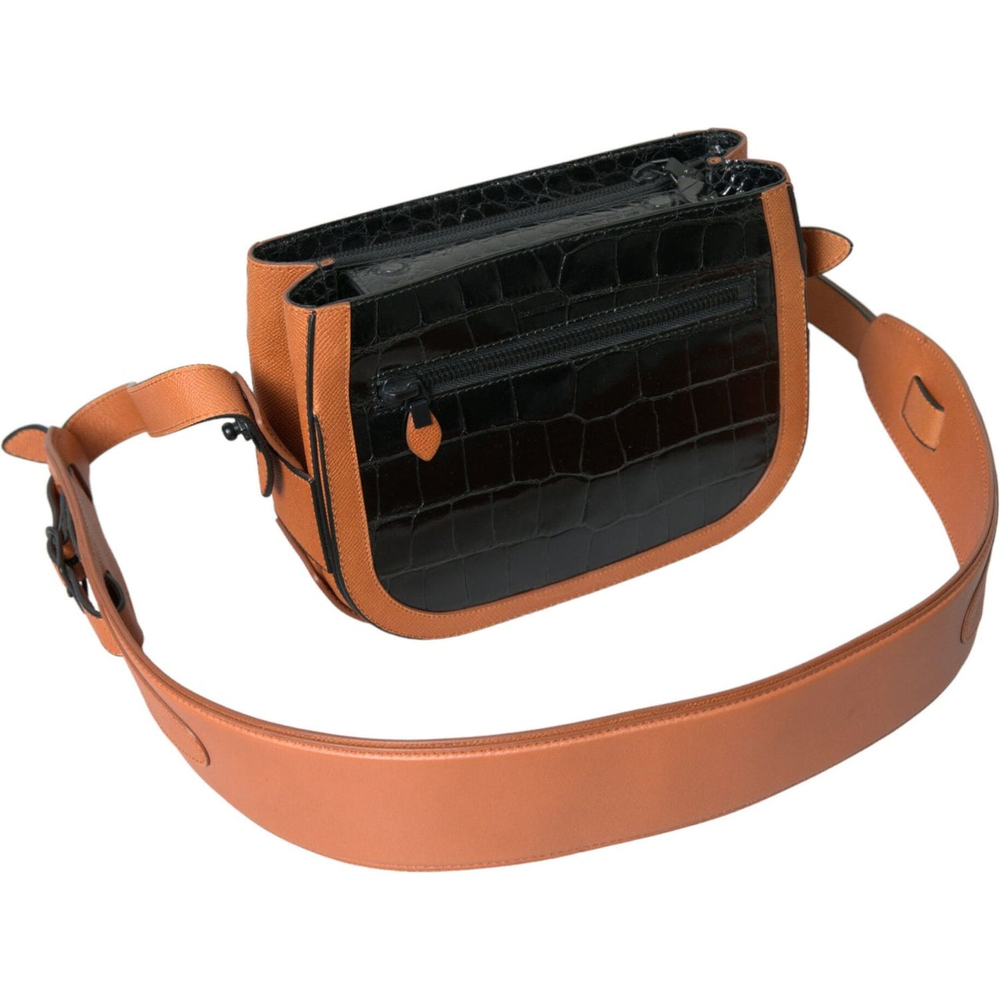 Balenciaga Elegant Crocodile Leather Camera Bag Balenciaga Dark Salmon