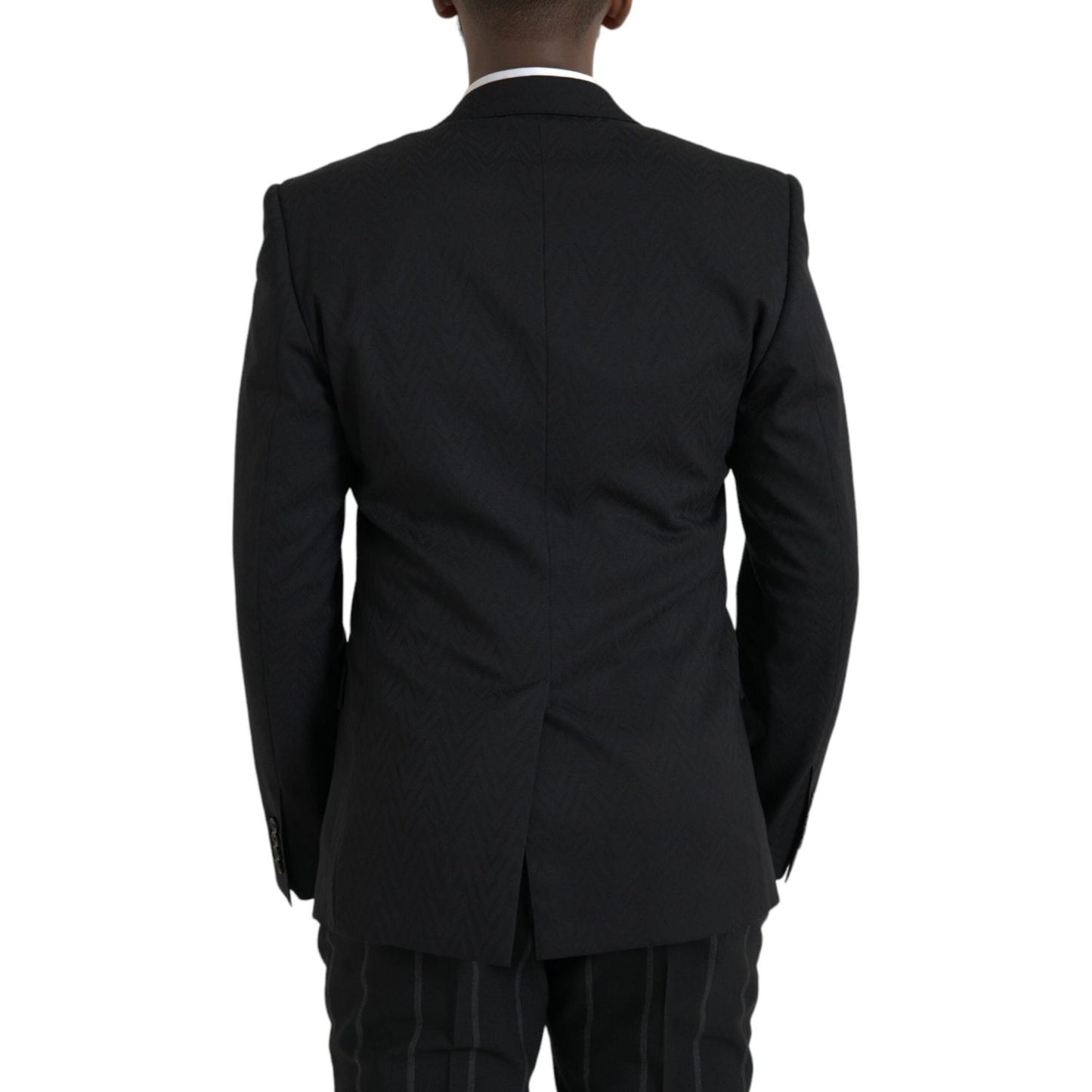 Dolce & Gabbana Black MARTINI Slim Fit Jacket Coat Blazer Dolce & Gabbana Black