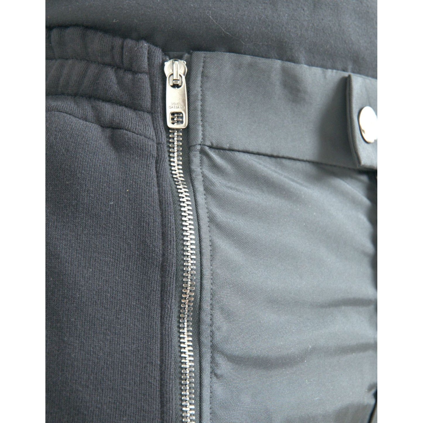Dolce & Gabbana Black Cotton Blend Skinny Pants Dolce & Gabbana Dim Gray