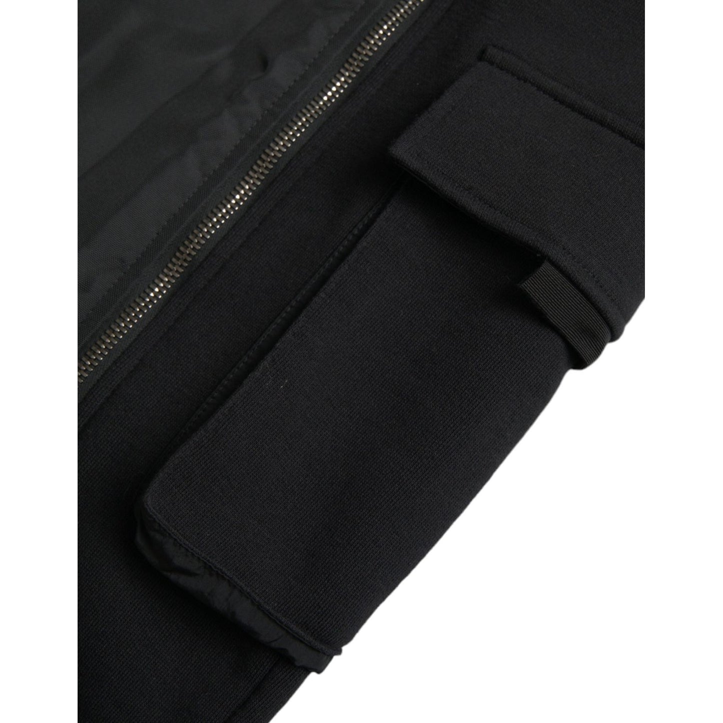 Dolce & Gabbana Black Cotton Blend Skinny Pants Dolce & Gabbana Black