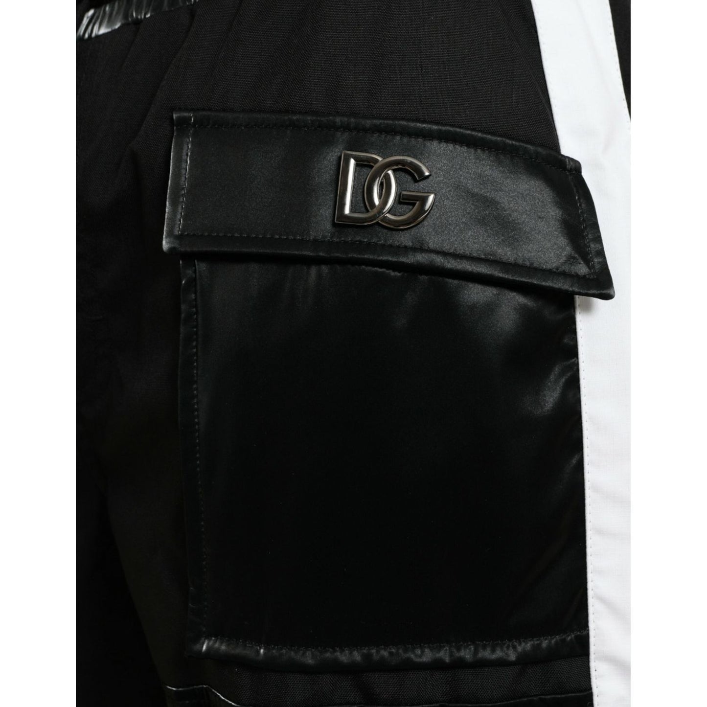 Dolce & Gabbana Black Nylon Cargo Jogger Men Sweatpants Pants Dolce & Gabbana Black
