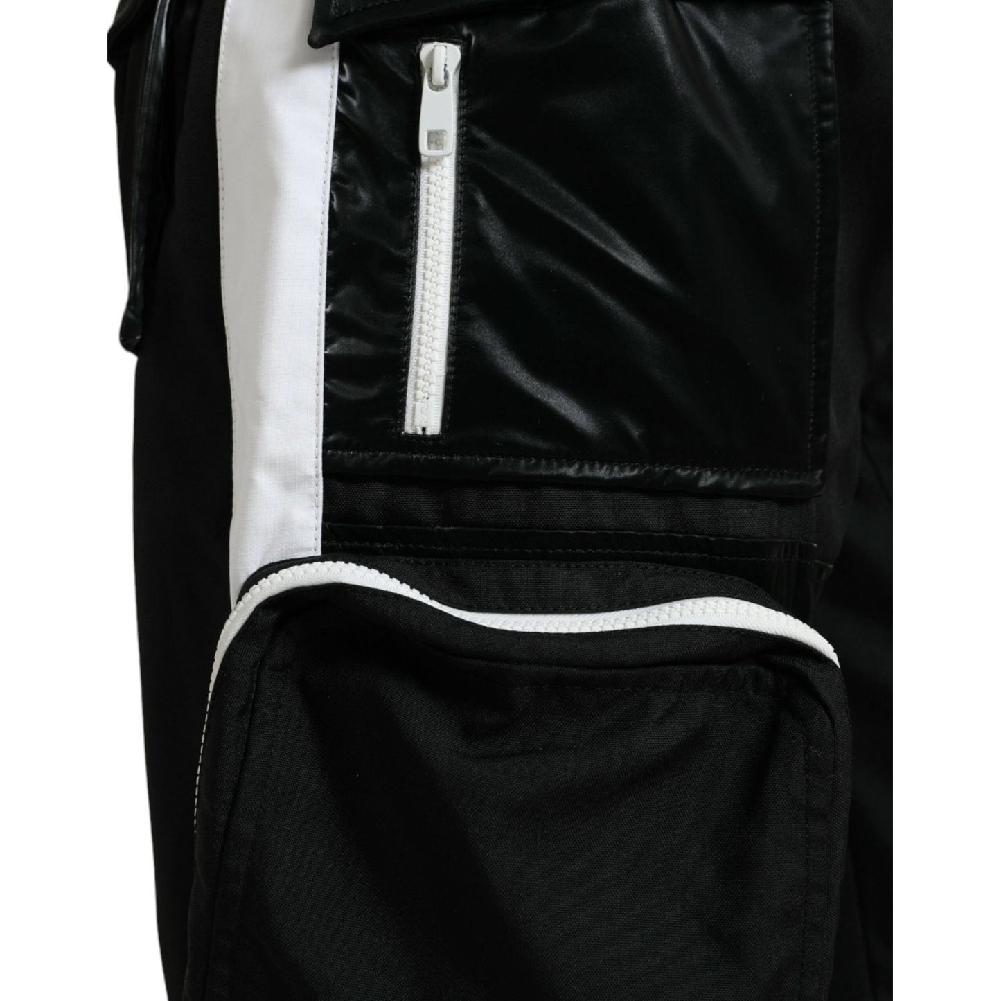 Dolce & Gabbana Black Nylon Cargo Jogger Men Sweatpants Pants Dolce & Gabbana Black