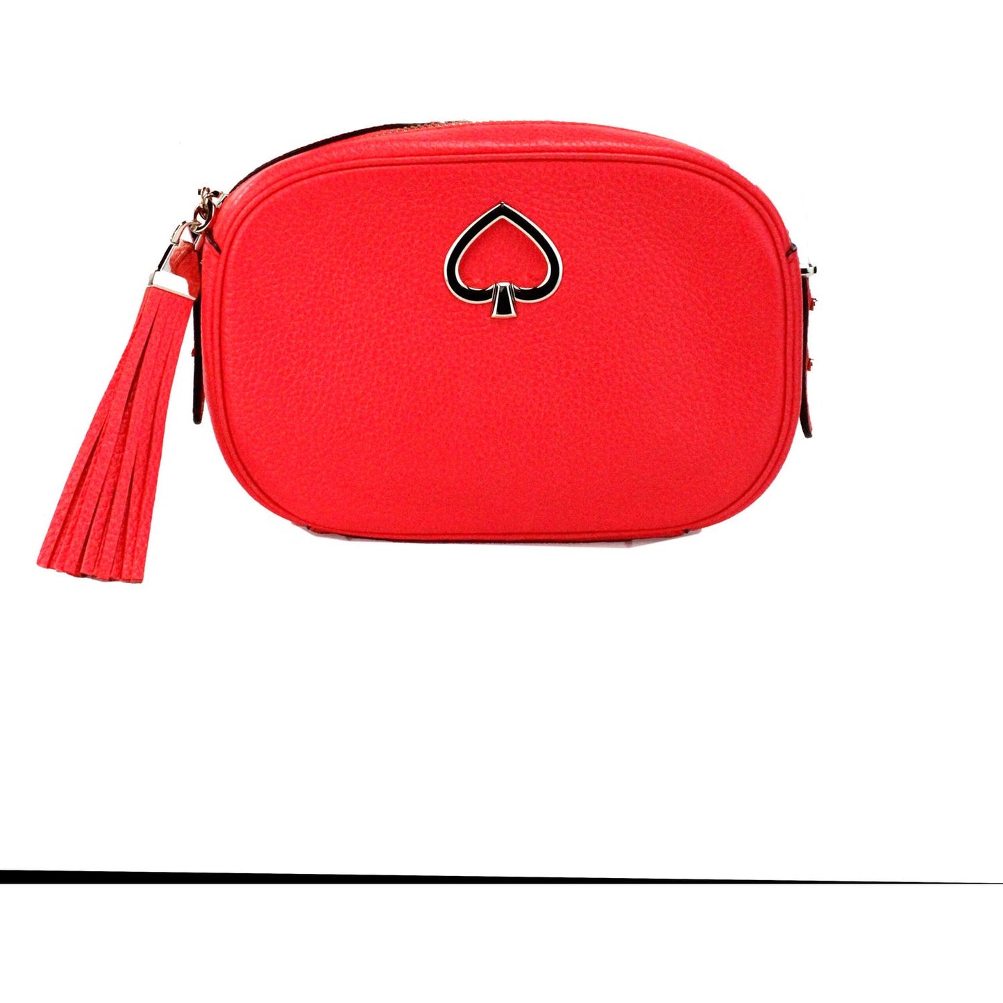 Kate Spade Kourtney Small Stoplight Pebble Leather Camera Bag Crossbody Handbag Kate Spade Orange Red