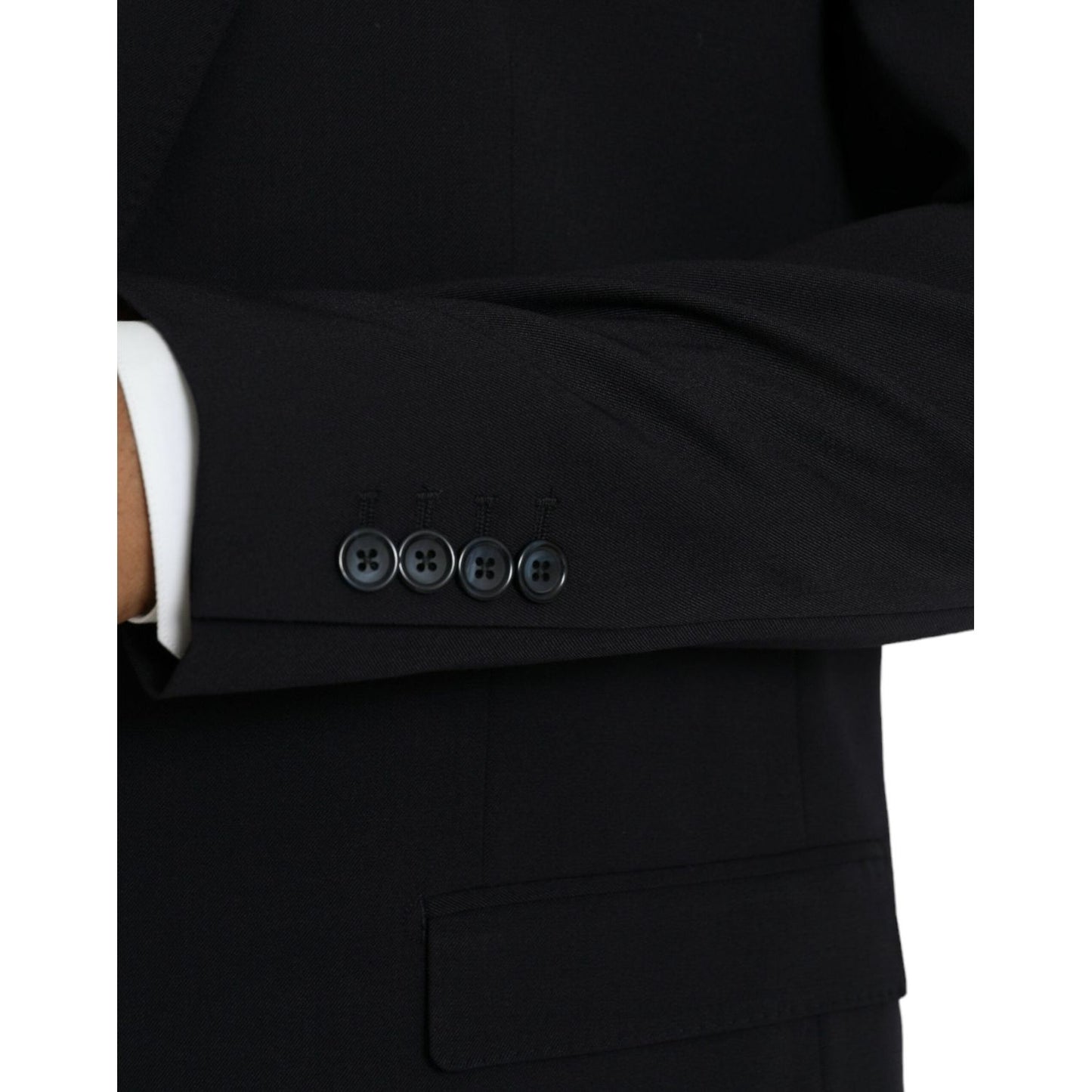 Dolce & Gabbana Black MARTINI Single Breasted Coat Blazer Dolce & Gabbana Black