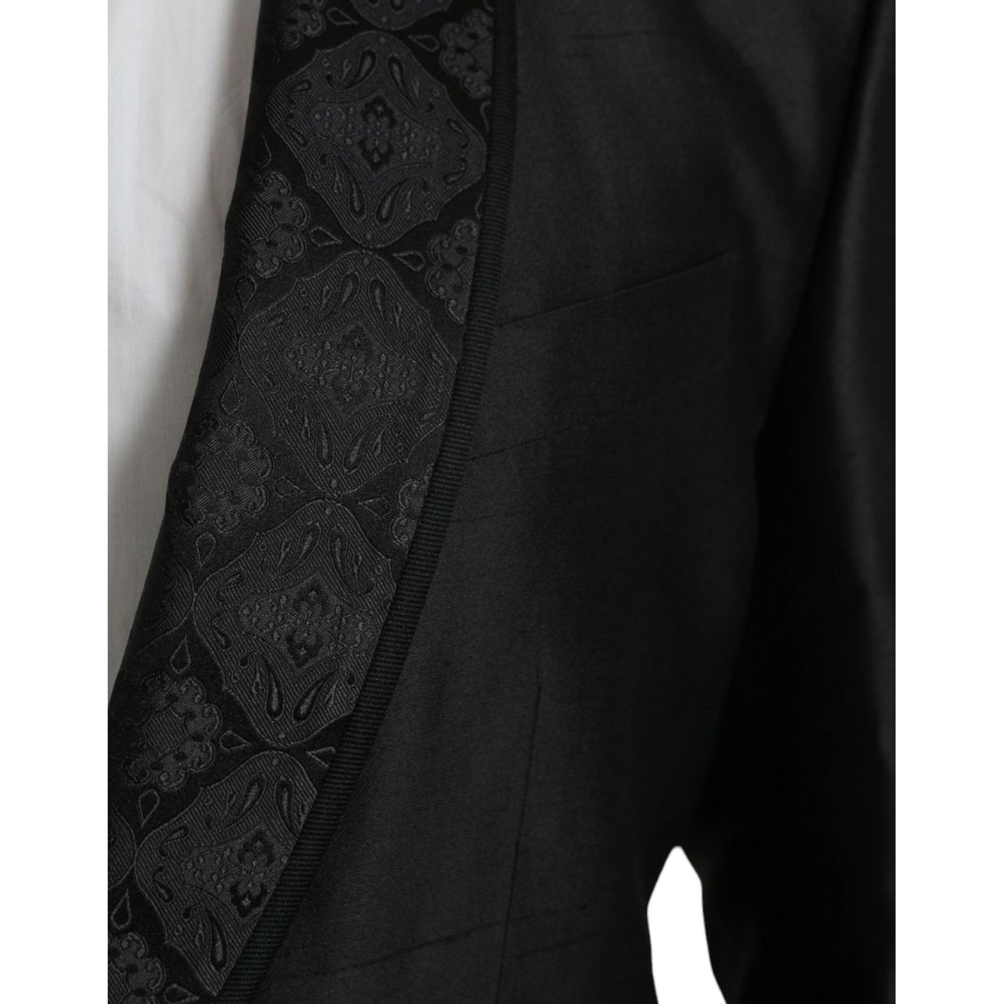 Dolce & Gabbana Black MARTINI Single Breasted Coat Blazer Dolce & Gabbana Black