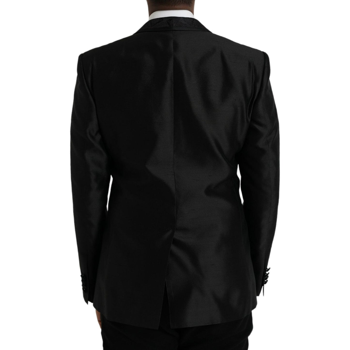 Dolce & Gabbana Black MARTINI Single Breasted Coat Blazer Dolce & Gabbana Black