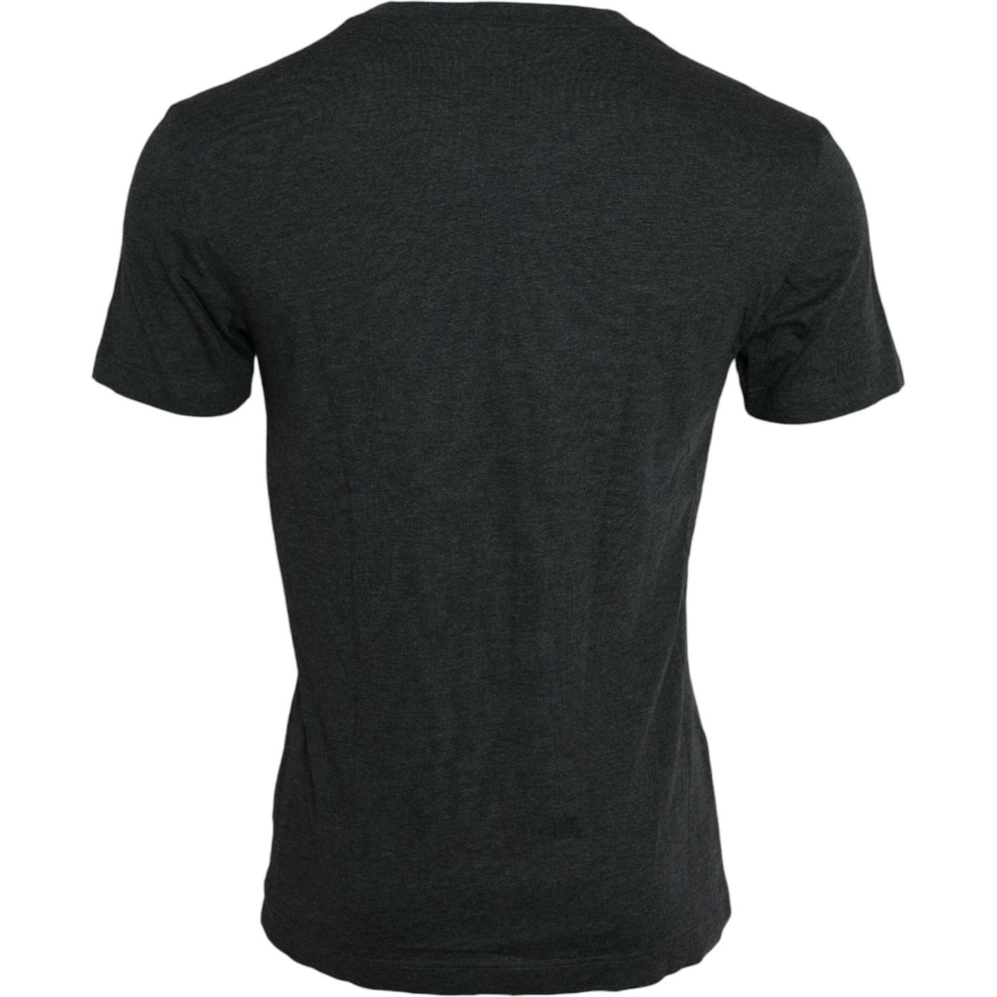 Dolce & Gabbana Gray Logo Print Crewneck Short Sleeve T-shirt Dolce & Gabbana Dark Slate Gray