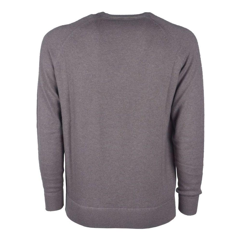 Emilio Romanelli Gray Cashmere Men Sweater Emilio Romanelli Dim Gray