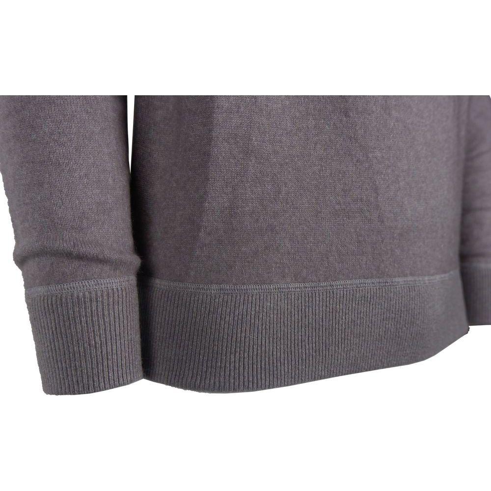 Emilio Romanelli Gray Cashmere Men Sweater Emilio Romanelli Dim Gray