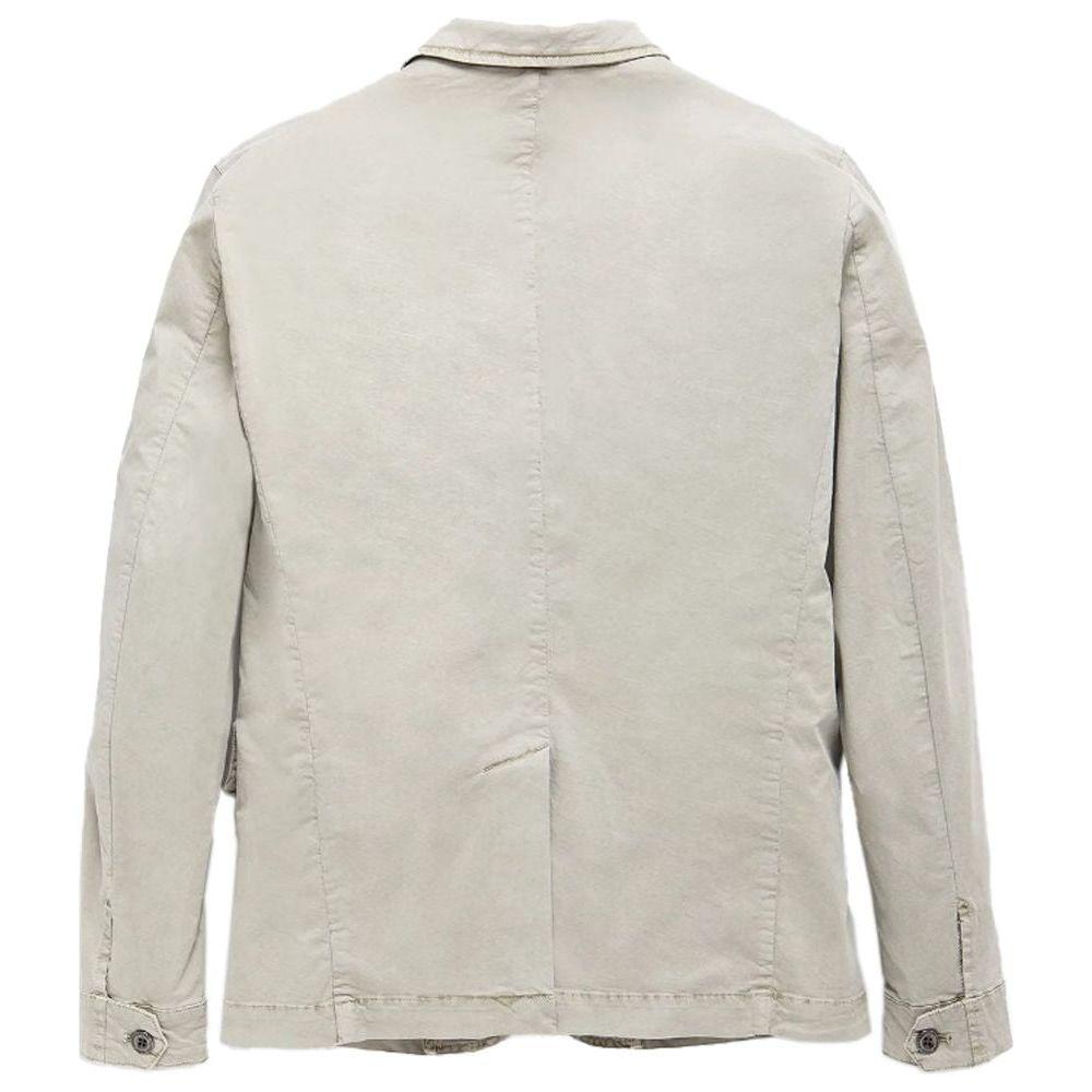 Refrigiwear Sleek Beige Four-Pocket Cotton Jacket Refrigiwear Gray