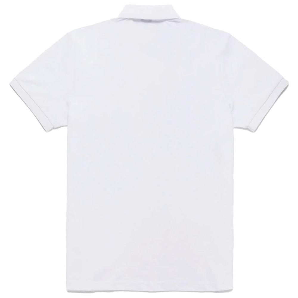 Refrigiwear Elegant White Polo with Embroidered Logo Refrigiwear Lavender