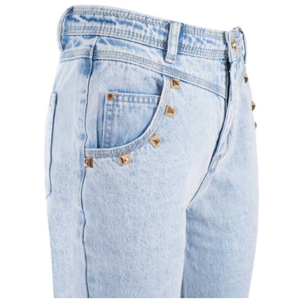Yes Zee Light Blue Cotton Women Jeans Yes Zee Light Steel Blue