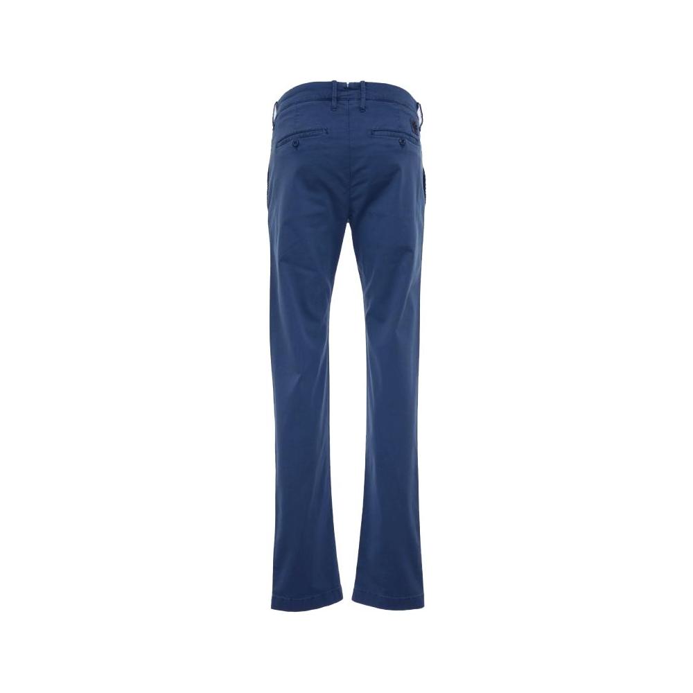 Jacob Cohen Elegant Slim Fit Chino Trousers in Blue Jacob Cohen Dark Slate Gray