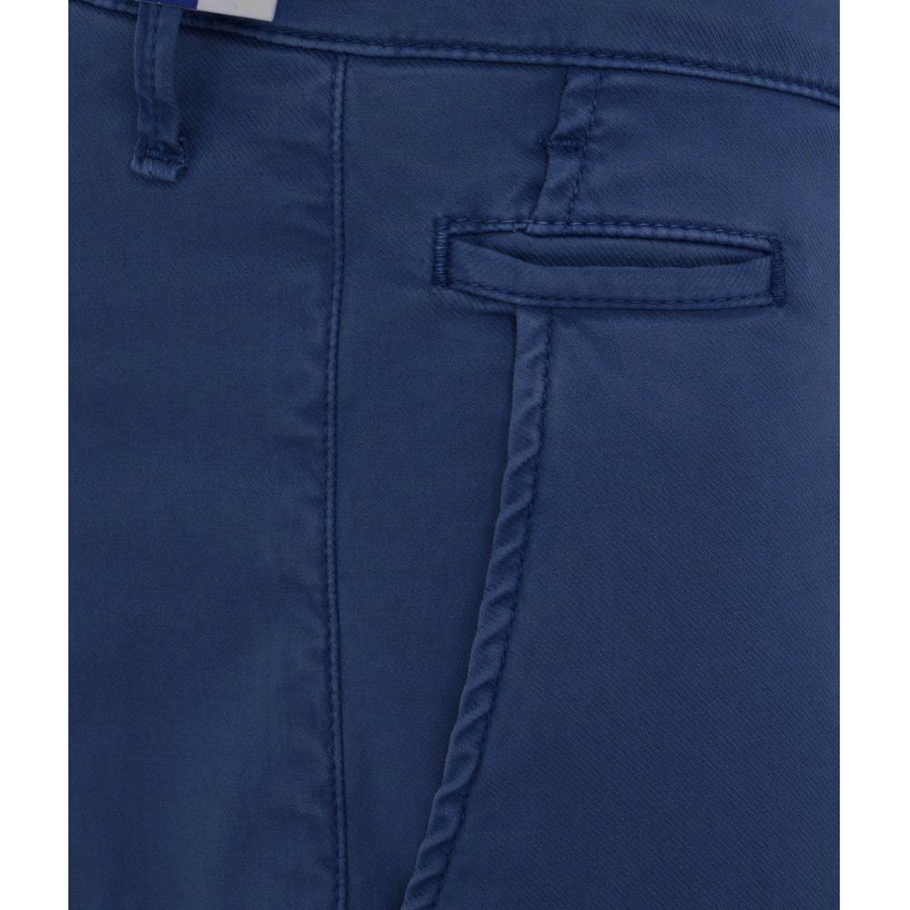 Jacob Cohen Elegant Slim Fit Chino Trousers in Blue Jacob Cohen Dark Slate Gray