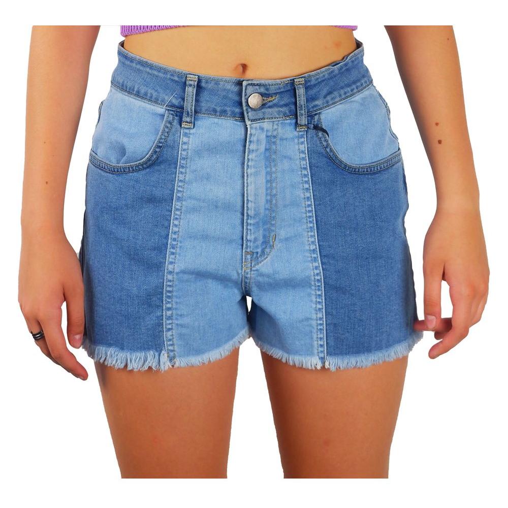 Comme Des Fuckdown Chic Raw Hem Denim Shorts Comme Des Fuckdown Light Slate Gray