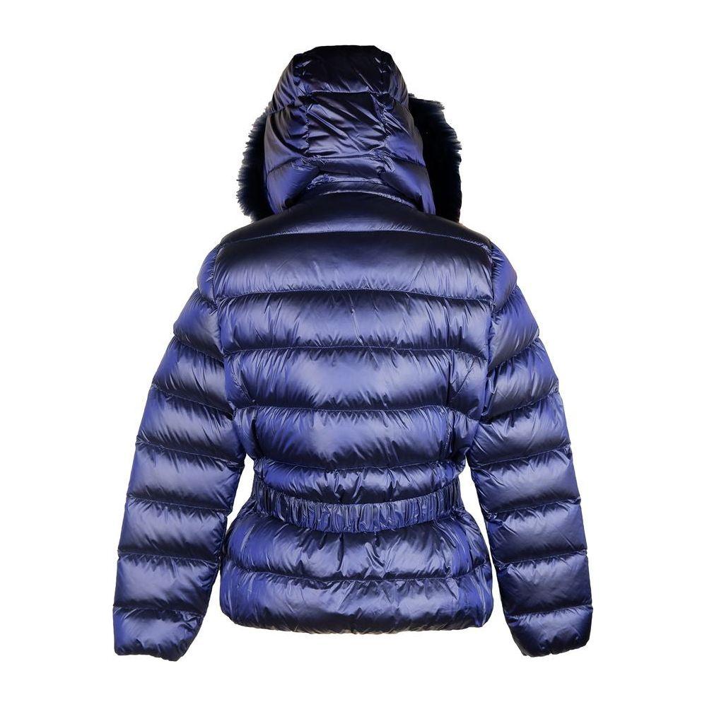 Chic Blue Yes Zee Jacket with Murmasky Fur Yes Zee Dark Slate Gray