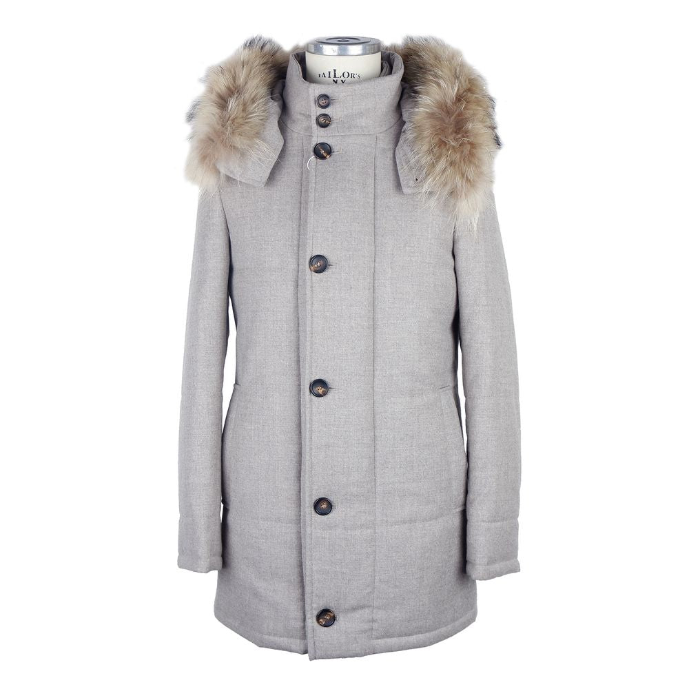 Made in Italy Italian Wool-Cashmere Blend Gray Jacket Made in Italy Gray