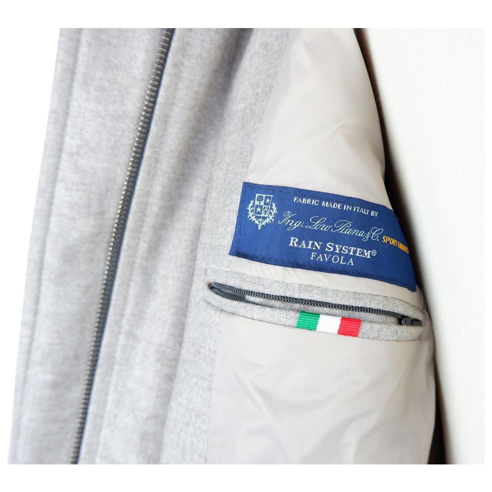 Made in Italy Italian Wool-Cashmere Blend Gray Jacket Made in Italy Light Gray