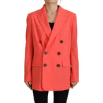 Dsquared² Pink Double Breasted Coat Blazer Jacket JKT3525-38