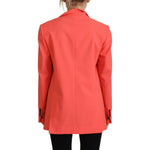 Dsquared² Pink Double Breasted Coat Blazer Jacket JKT3525-38