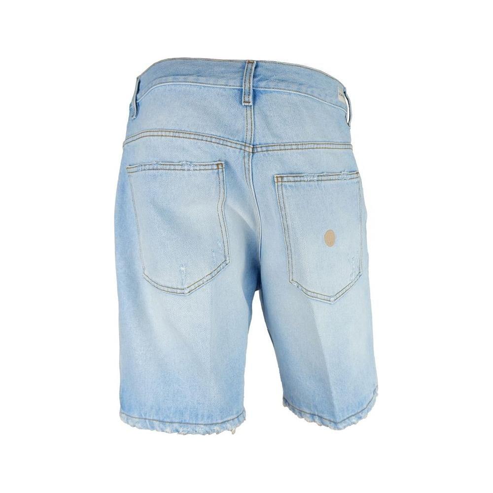 Don The Fuller Light Blue Cotton Men Bermuda Shorts Don The Fuller Light Steel Blue
