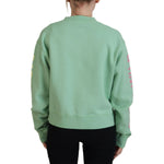 Dsquared² Green Logo Printed Crew Neck Long Sleeve Sweater TSH83447-38