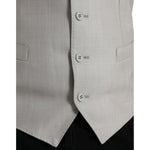 Dolce & Gabbana Light Gray Wool Formal Dress Waistcoat Vest TSH851987-52
