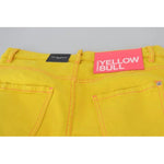 Dsquared² Yellow Cotton Low Waist Crop Denim Cool Girl Jeans PAN74515-38