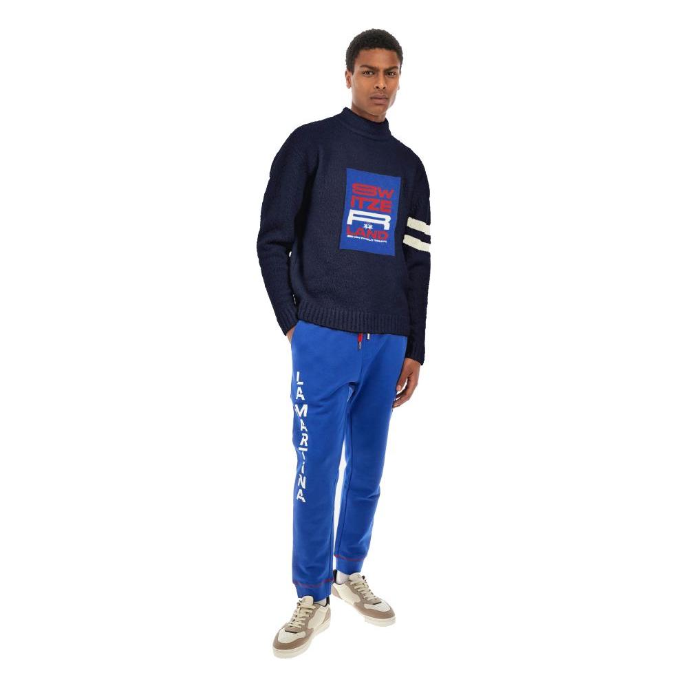 La Martina Blue Polyamide Sweater La Martina Gray