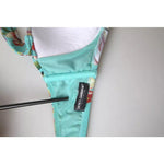 Dolce & Gabbana Mint Green Floral Print Beachwear Bikini Top BIK1738-3