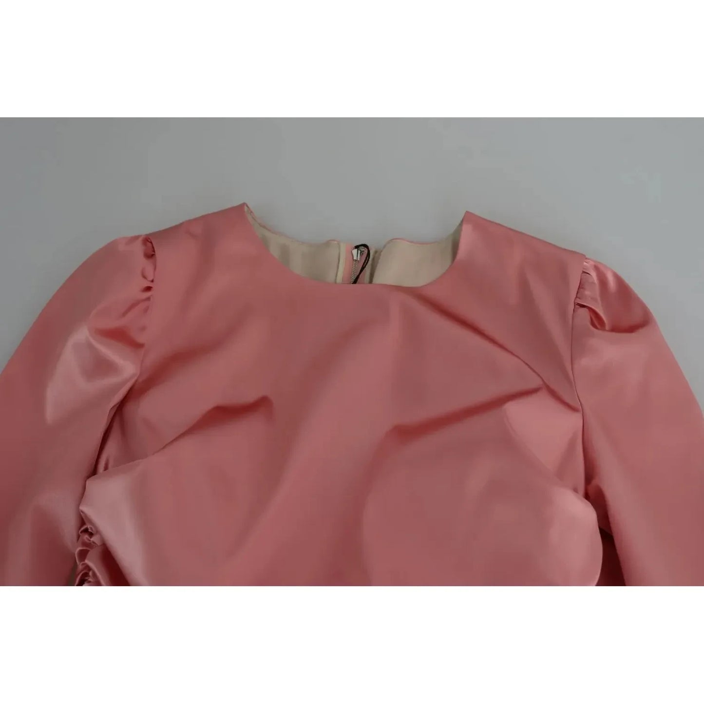 Dolce & Gabbana Pink Long Sleeves Bodycon Sheath Midi Dress DR2695-42