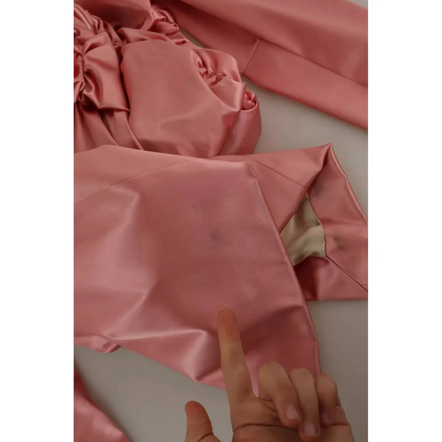 Dolce & Gabbana Pink Long Sleeves Bodycon Sheath Midi Dress DR2695-42