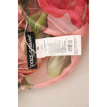 Dolce & Gabbana Pink Silk Floral Print Layered Maxi Dress DR28220
