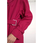 Dolce & Gabbana Dark Pink Double Breasted Trench Coat Jacket JKT3574-42