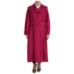 Dolce & Gabbana Dark Pink Double Breasted Trench Coat Jacket JKT3574-42