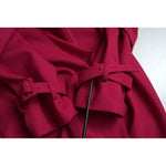Dolce & Gabbana Dark Pink Double Breasted Trench Coat Jacket JKT3574-42