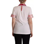 Dolce & Gabbana White Sartoria T-shirt Button Wide Collar Top TSH7633-38